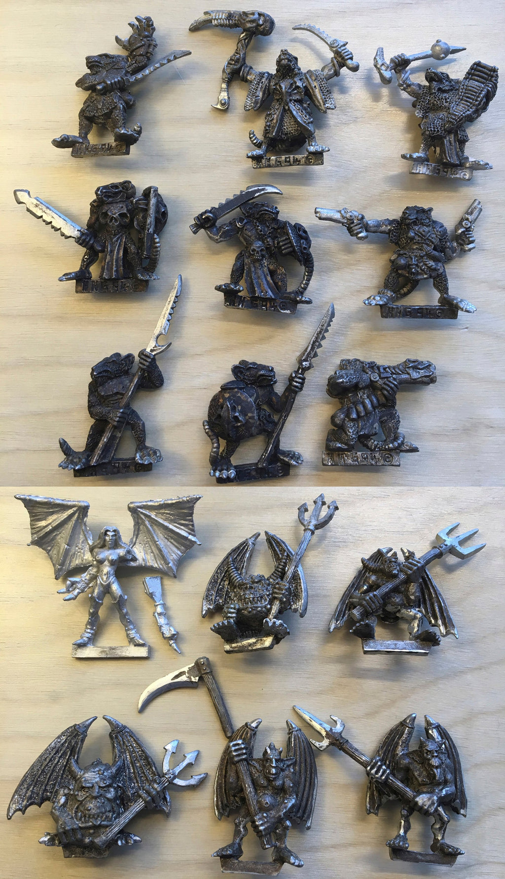Heartbreaker Fantasy Armies - Tim Prow 9 Ratmen & Kev Adams 6 Demons (resin)