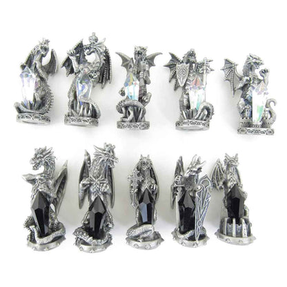 TU4400 Dragons of Light versus Dragons of Darkness Myth and Magic Chess Set