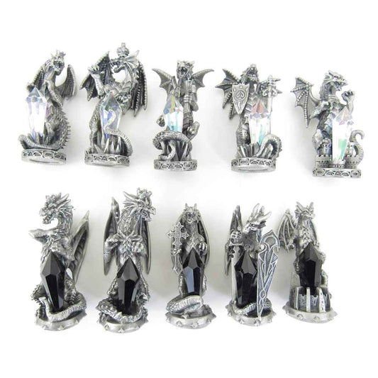 TU4400 Dragons of Light versus Dragons of Darkness Myth and Magic Chess Set