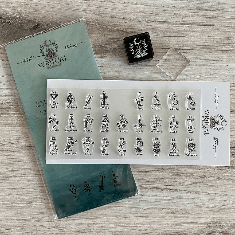 Tarot Stamps - Set of 26 Original Clear Photopolymer Cling Stamps