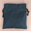 Teal Medium Dice Bag - Flannel Lined Drawstring Pouch