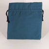 Teal Medium Dice Bag - Flannel Lined Drawstring Pouch
