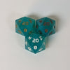 Tricksy Teal RPG Dice Set - Pearlescent Teal 8pc Dice