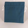 Teal Medium Dice Bag - Flannel Lined Drawstring Pouch
