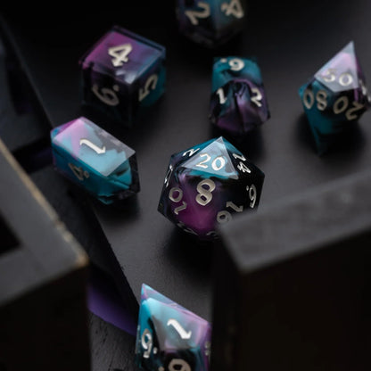 Dark Dream Handmade Resin DND Dice Set
