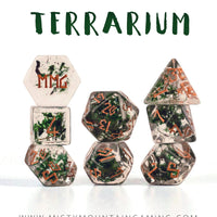 Terrarium Resin Dice Set