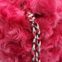 The Fuchsia Rose Minky Dice Bag