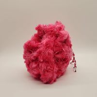 The Fuchsia Rose Minky Dice Bag