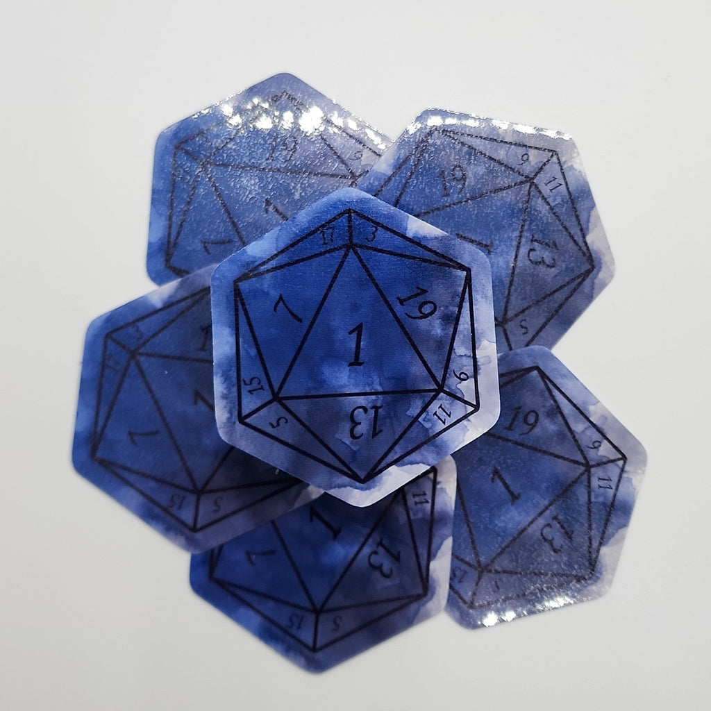 The Midnight Rose Nat 1 D20 Sticker