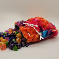 The Rainbow Rose Minky Dice Bag