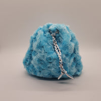 The Turquoise Rose Minky Dice Bag