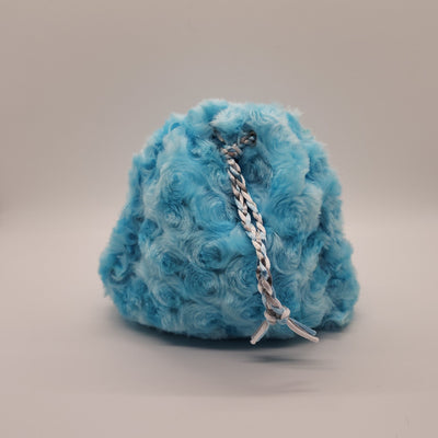 The Turquoise Rose Minky Dice Bag