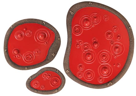 Blood Pools Tabletop Terrain – Battlefield in a Box Pre-Painted Hazard Pieces
