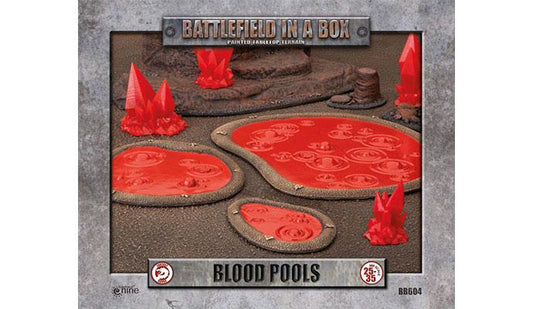 Blood Pools Tabletop Terrain – Battlefield in a Box Pre-Painted Hazard Pieces