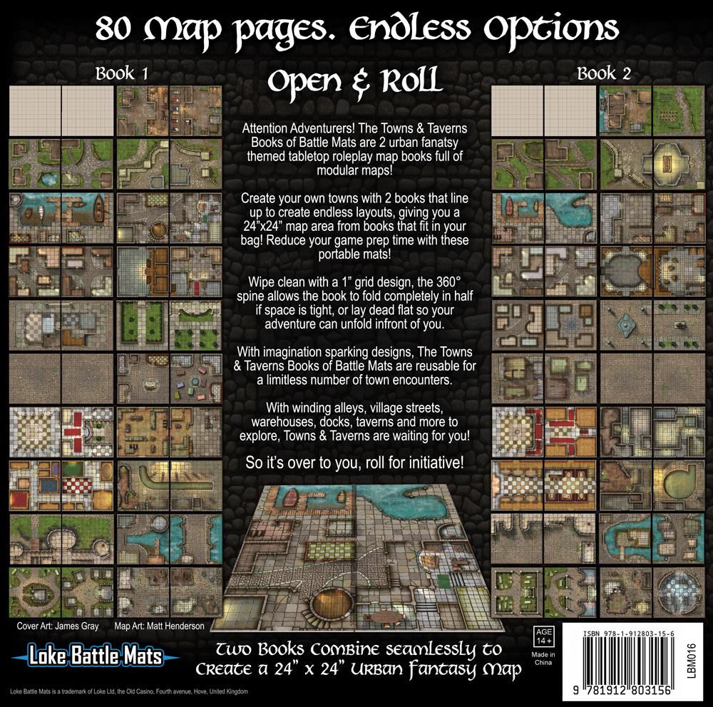 Books of Battle Mats: Towns & Taverns