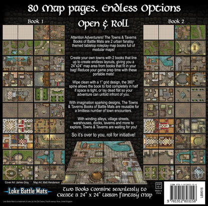 Books of Battle Mats: Towns & Taverns