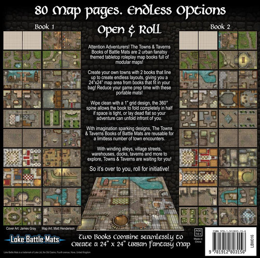 Books of Battle Mats: Towns & Taverns