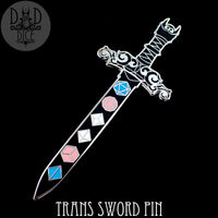 Trans Sword Enamel Pin