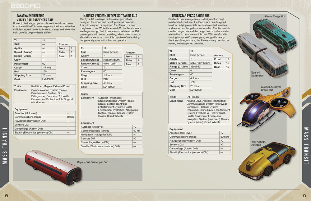 Traveller RPG: 2300AD Vehicles of the Frontier