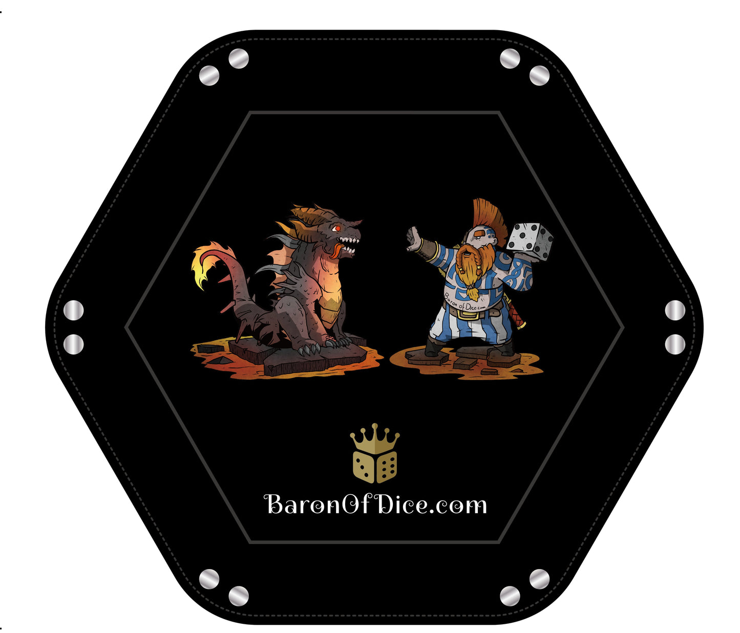 Dwarven Hero | Premium Dice Tray