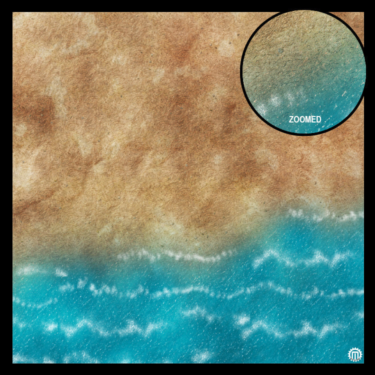Mats by Mars: Treasure Beach Tabletop Wargaming Play Mat