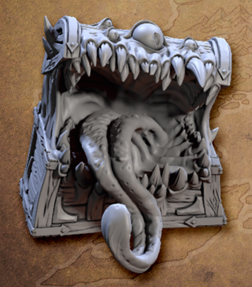 Treasure Chests and Mimic Miniatures