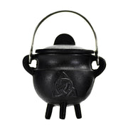 Cast Iron Cauldron - Triquetra  3" x 2.75"