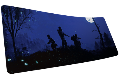 "Twilight Roam" — Rust Deskmat
