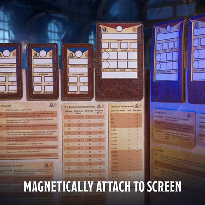 5th Edition Rules Pack – D&D 5e Magnetic Charts & Trackers for Game Master Screen