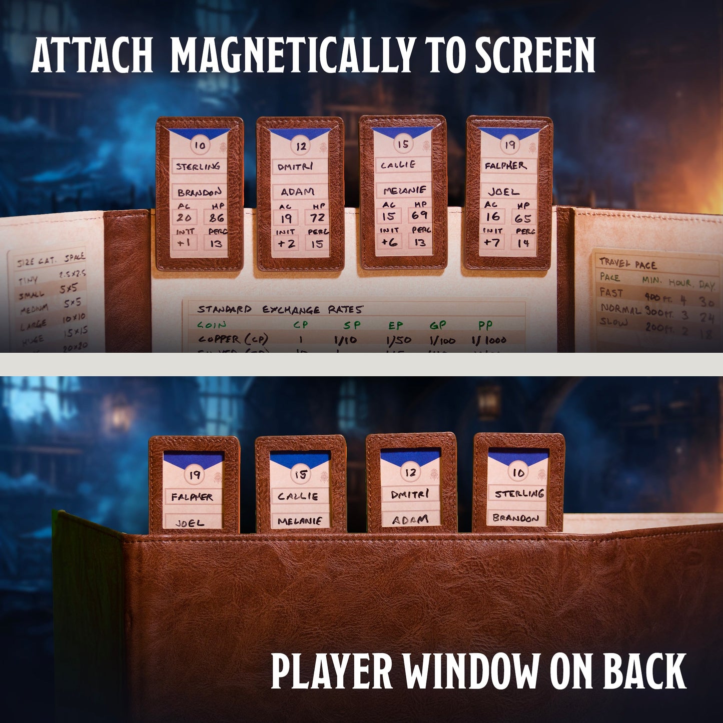 Initiative Trackers – Magnetic Turn Order Cards for D&D 5e and TTRPG Combat Management