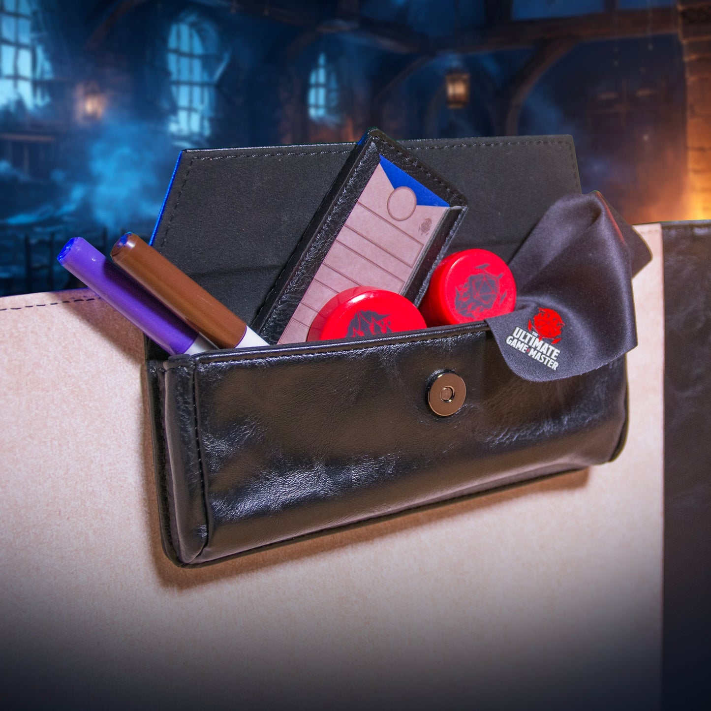 Large Magnetic Pouch – Premium Storage for Game Master Screen DM Accessories