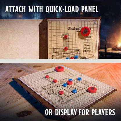 Magnetic Map Pack – Dry-Erase Battle Maps for D&D Combat & Game Master Screen