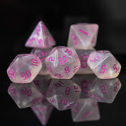 Unicorn Tears (Pink) Acrylic Dice Set