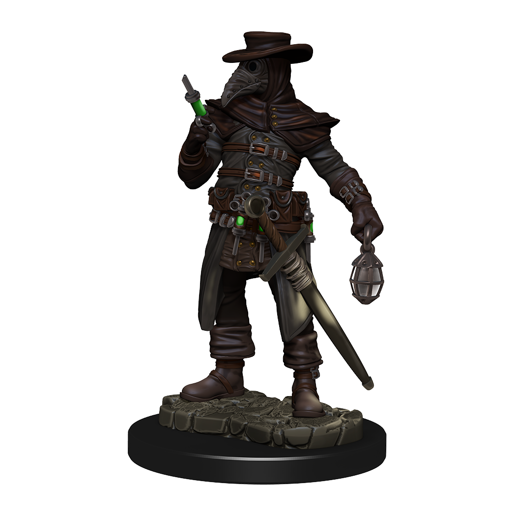 WizKids Deep Cuts: Plague Doctor &amp; Cultist – Unpainted Miniatures 2-Pack