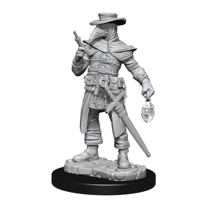 WizKids Deep Cuts: Plague Doctor &amp; Cultist – Unpainted Miniatures 2-Pack