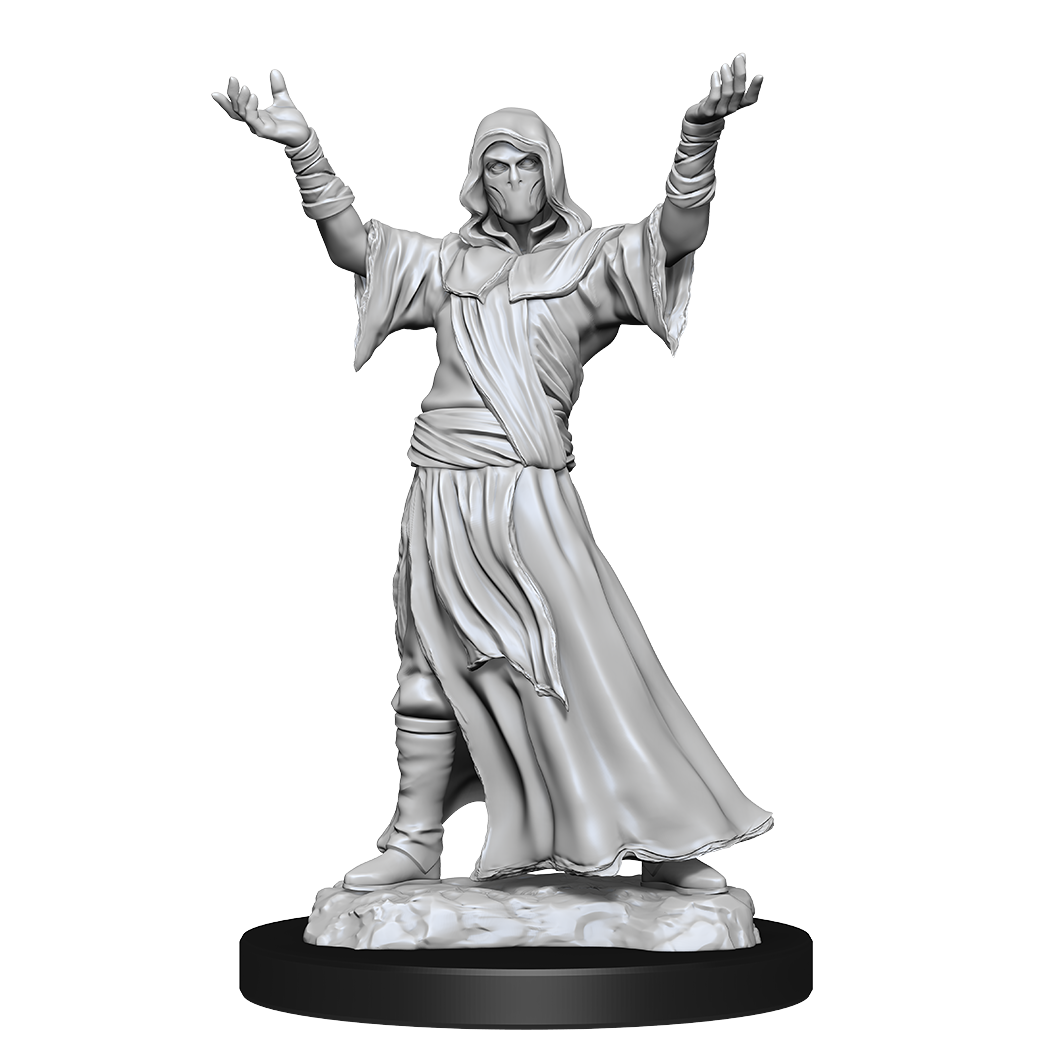 WizKids Deep Cuts: Plague Doctor &amp; Cultist – Unpainted Miniatures 2-Pack
