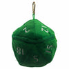 Green D20 Plush Dice Bag - Ultra Pro Zippered Dice Storage