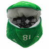 Green D20 Plush Dice Bag - Ultra Pro Zippered Dice Storage