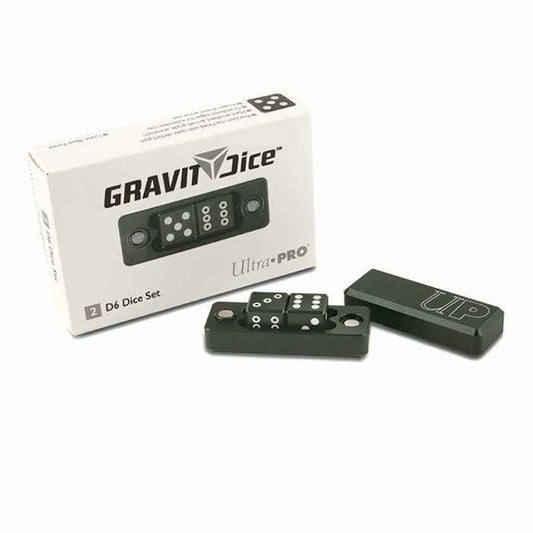 UPR84695 Black Forest D6 Two Dice Set Gravity Dice And Holder