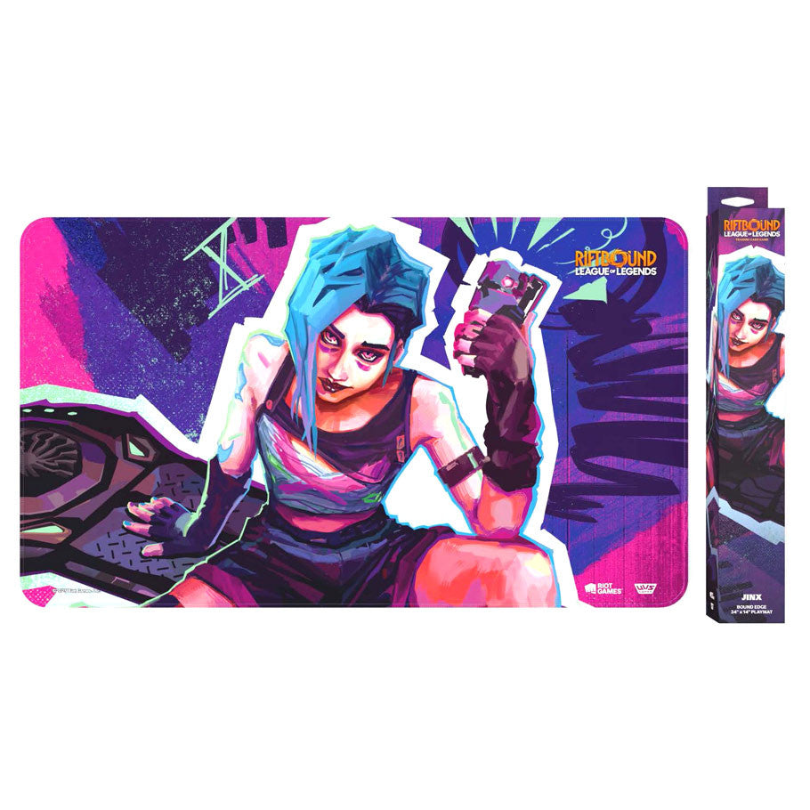 Riftbound TCG Origins: Jinx Playmat | League of Legends Bound Edge