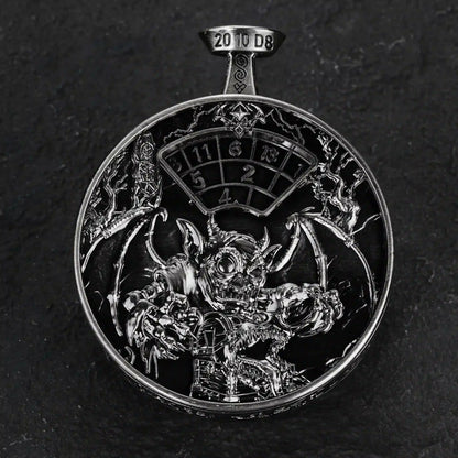 Unique Metal DND Spinning Dice Pocket Watch