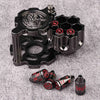 Unique dnd revolver dice set: 7 cool metal dnd bullet dice in the rotating revolver cylindrical magazine