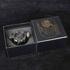 Unique dnd revolver dice set: 7 cool metal dnd bullet dice in the rotating revolver cylindrical magazine