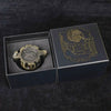 Unique dnd revolver dice set: 7 cool metal dnd bullet dice in the rotating revolver cylindrical magazine
