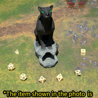 Giant Panther 3D Printed Dice Tower by Kim Bolt - Fate's End Fey Moon Collection - Summon the Spirit of the Wild with the Giant Panther!
