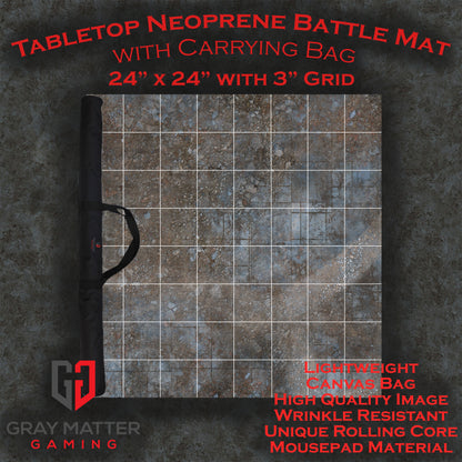 Urban Ruins Neoprene Battle Mat — Warhammer, 40K, AoS, Kill Team, MCP & More