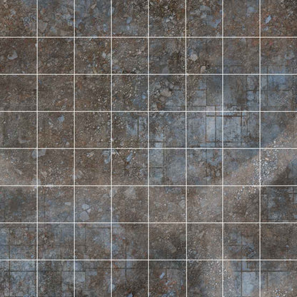 Sci-Fi Skirmish Premium - 24x24 with 3" Grid - Double Sided Neoprene Mat with Bag
