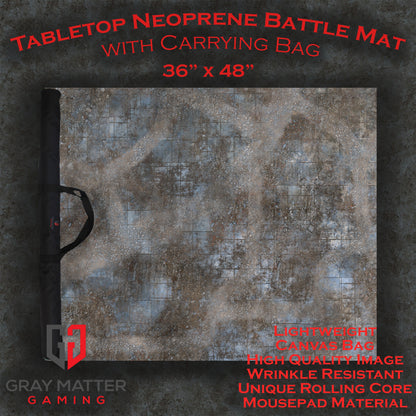 Urban Ruins Neoprene Battle Mat — Warhammer, 40K, AoS, Kill Team, MCP & More