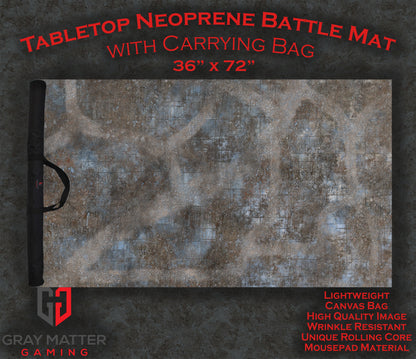 Urban Ruins Neoprene Battle Mat — Warhammer, 40K, AoS, Kill Team, MCP & More