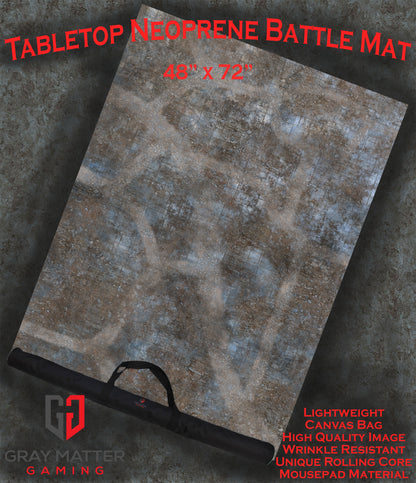 Urban Ruins Neoprene Battle Mat — Warhammer, 40K, AoS, Kill Team, MCP & More